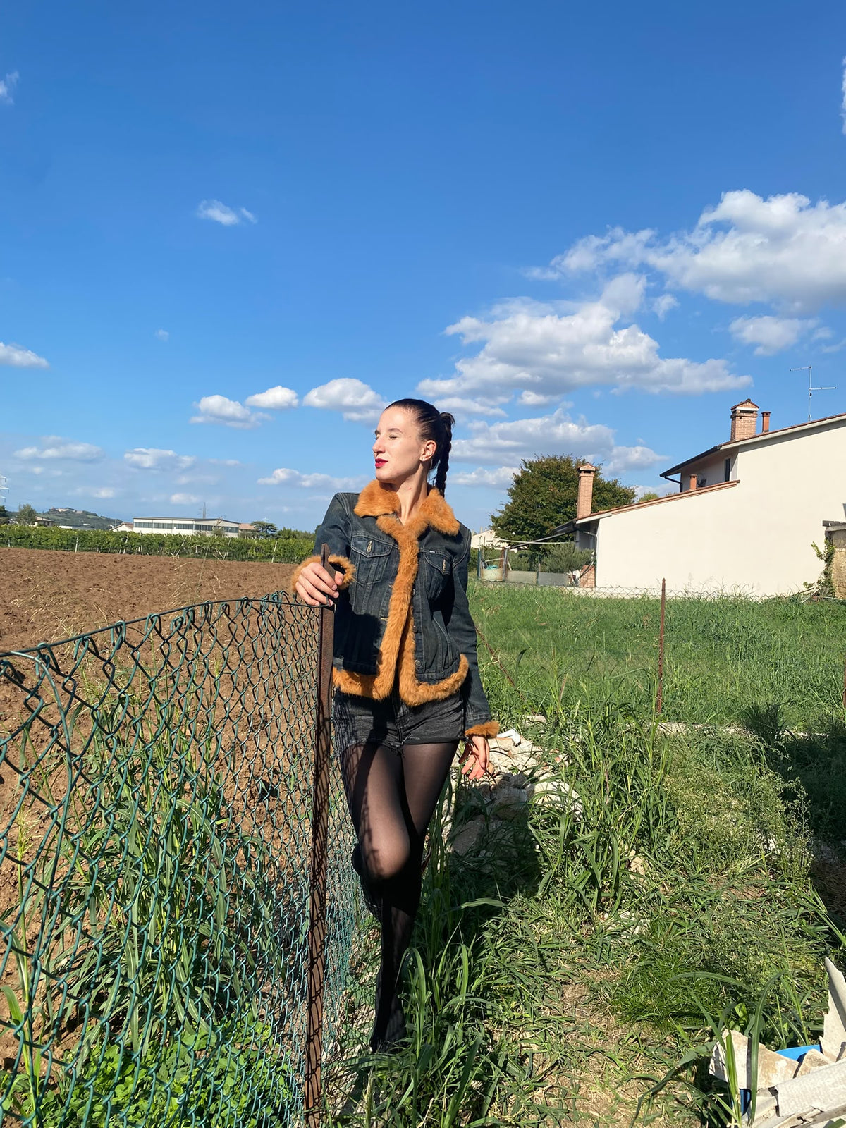 Giubbotto Gas Denim Vintage Anni 90- Taglia S